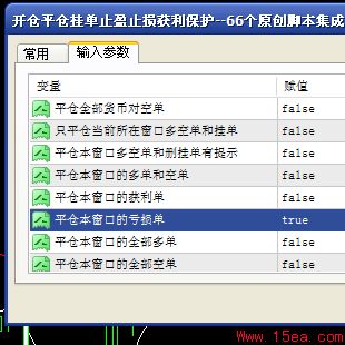 平仓本窗口的亏损单脚本