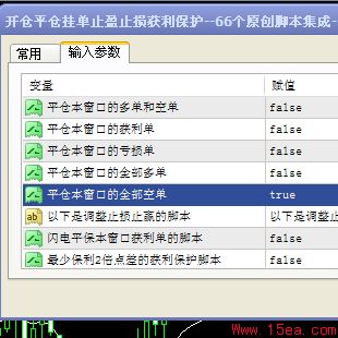 平仓本窗口的全部空单脚本